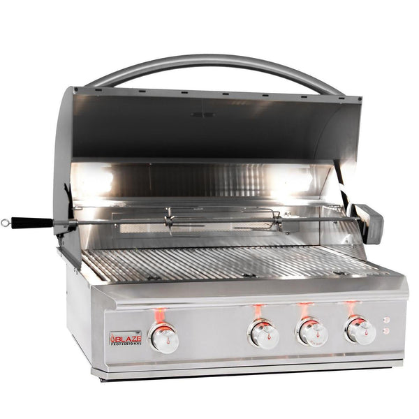 Blaze Professional 34-Inch 3-Burner Built-In Propane Gas Grill