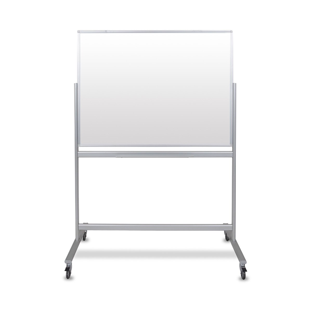 Luxor 48"W X 36"H Double-Sided Mobile Magnetic Glass Marker Board