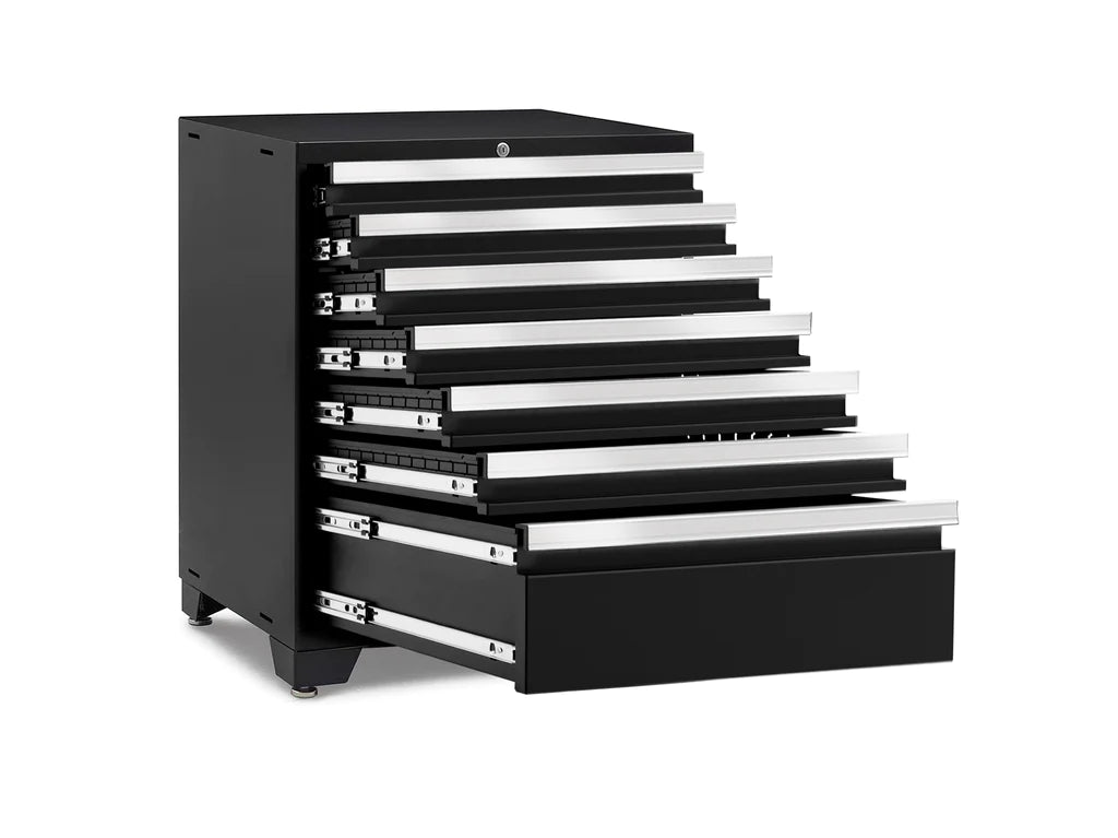 Newage Pro 3.0 Series 28 in. 7-Drawer Tool Cabinet Black