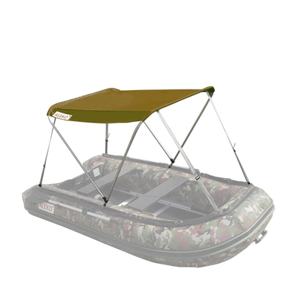 inflatable boat tent Aleko Boats Summer Canopy Tent for Inflatable Boats 8.5 ft long