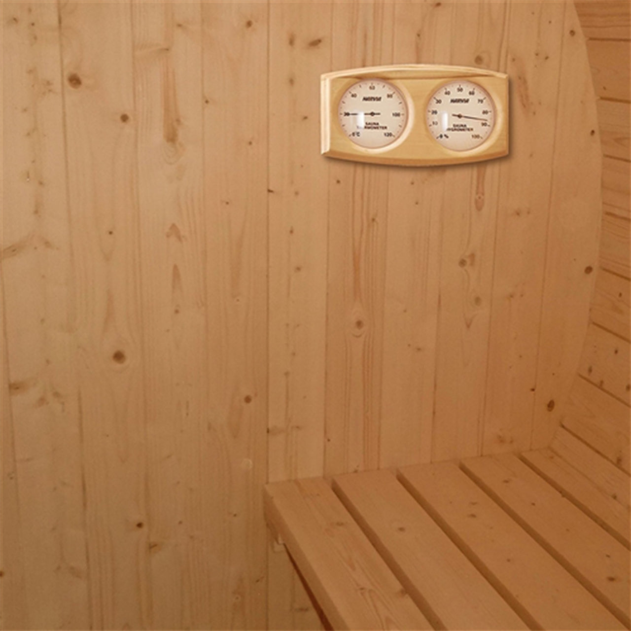 Aleko Outdoor or Indoor White Finland Pine Wet Dry Barrel