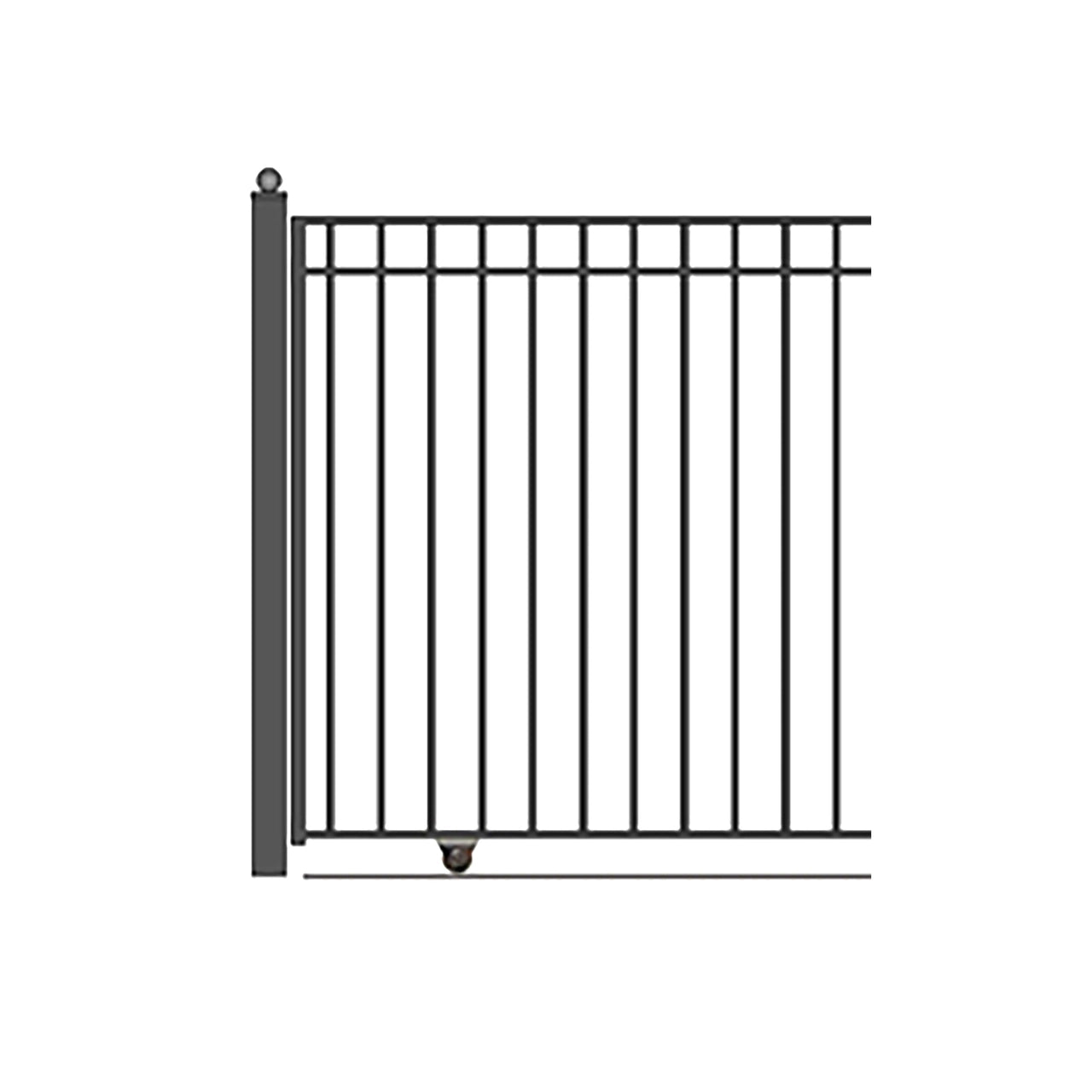 Aleko Steel Sliding Driveway Gate - MADRID Style - 25 x 6