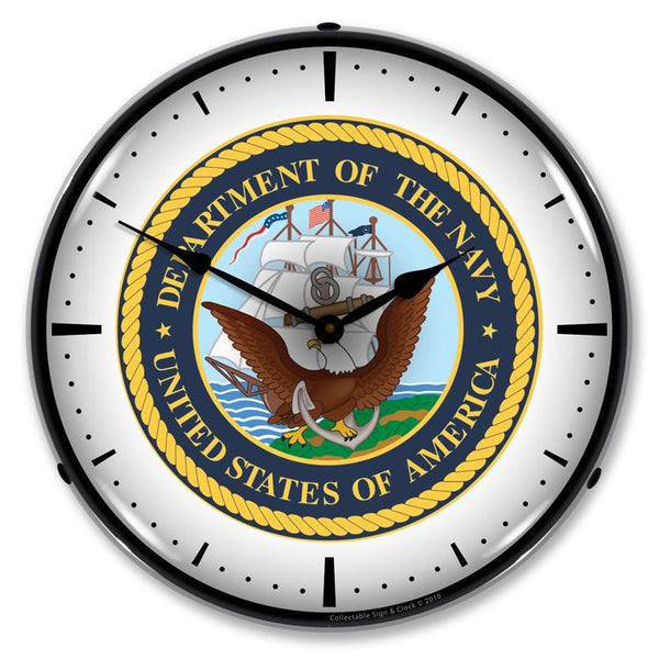 Collectable Sign and Clock US Navy Clock 910229 Garage Online