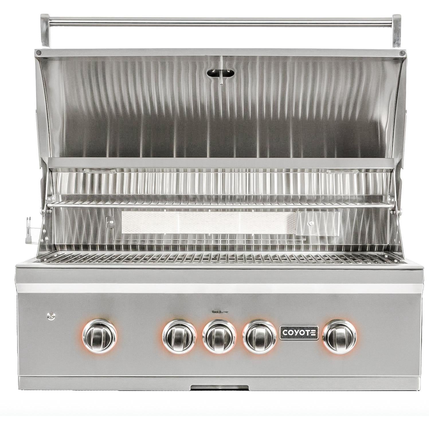 Coyote S-Series 36-Inch 4-Burner Built-In Natural Gas Grill 
