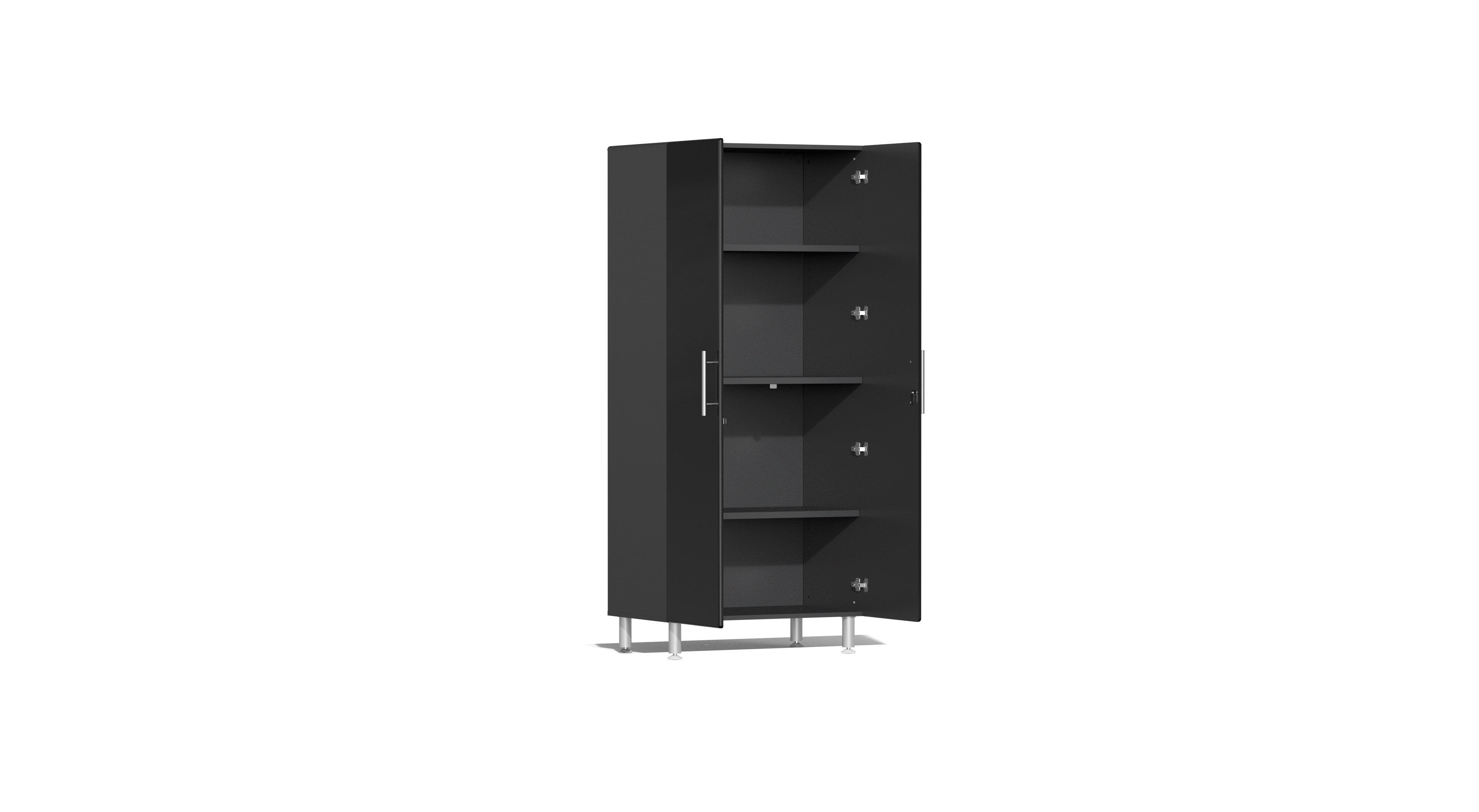 Ulti-MATE Garage 2.0 Series 4-Pc Tall Cabinet Kit - UG22640B (Receive a FREE GearTrack with  5-Hooks - GAGP42GBEY)