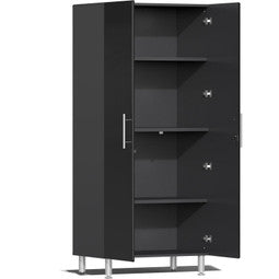 Ulti-MATE Garage 2.0 Series Black Metallic 6-Piece Cabinet Bundle