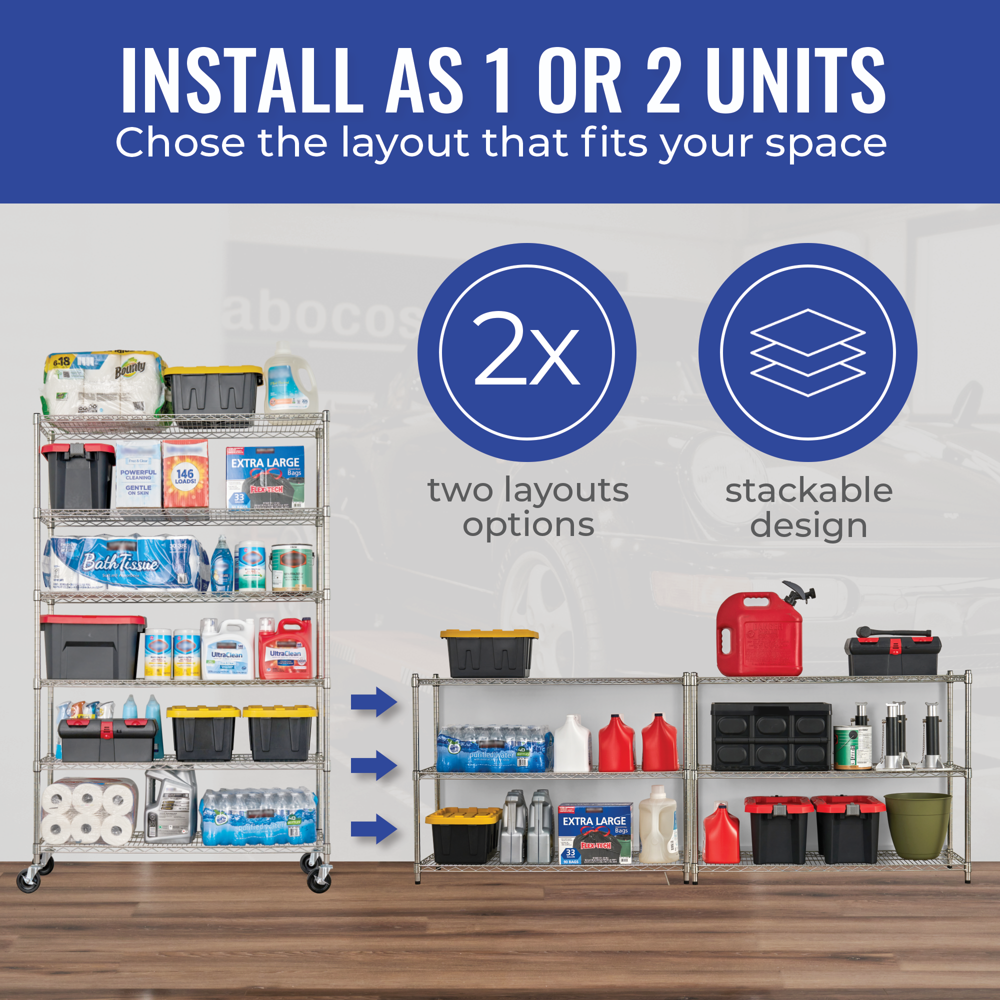 18’ x 48’ 72’ 4 - Tier Wire Rack - Shelving