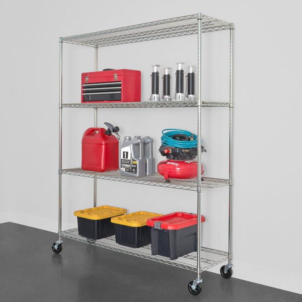 18’ x 60’ x 72’ 4 - Tier Wire Rack sku - 43121210425558 – Garage ...