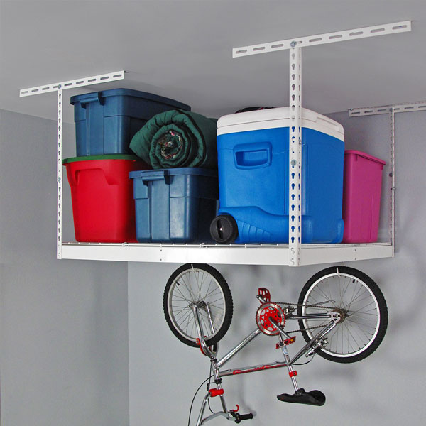 Pvc Overhead Rack 4' x 4' Overhead Garage Storage Rack MR-4x4-HRT 24 – Garage Cabinets Online
