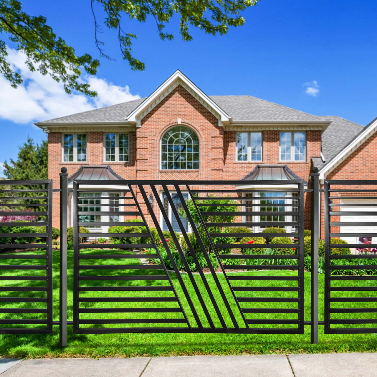 Aleko 2-Panel Fence Kit – SOFIA Style – 8x5 ft. Each - 2FENCESOF-AP