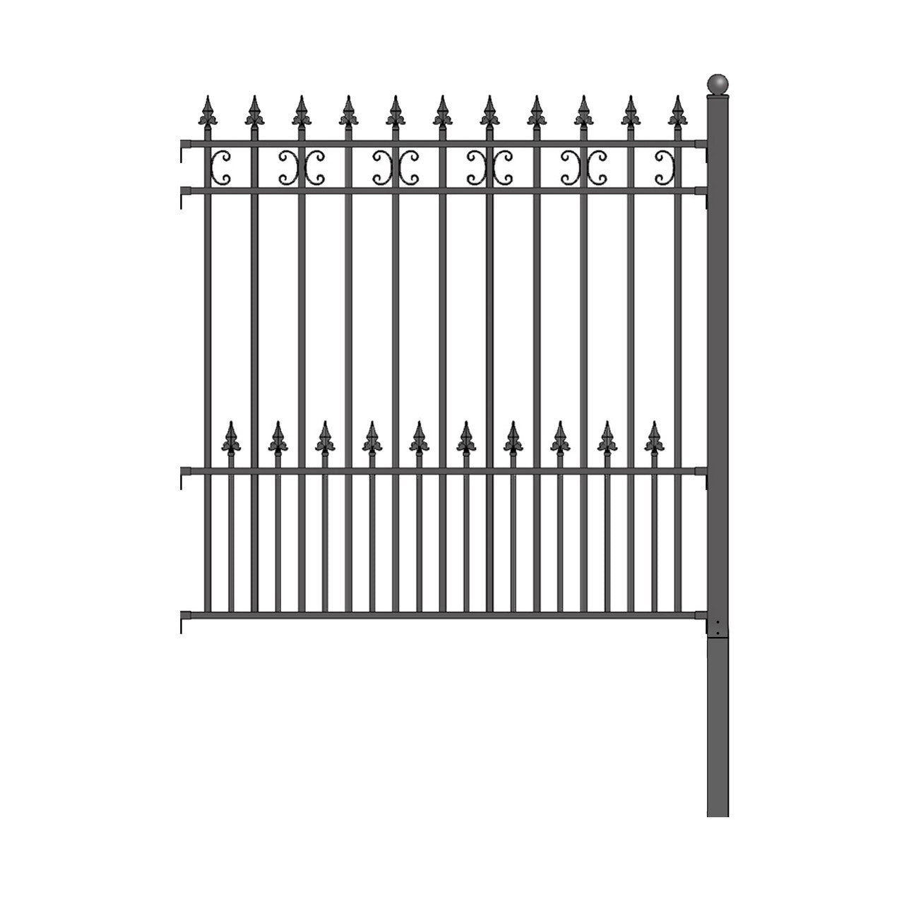Aleko 2-Panel Fence Kit – VENICE Style – 8x5 ft. Each