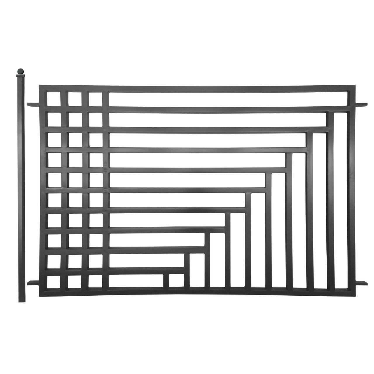 Aleko 4-Panel Fence Kit – KYIV Style – 8x5 ft. - 4FENCEKYIV-AP