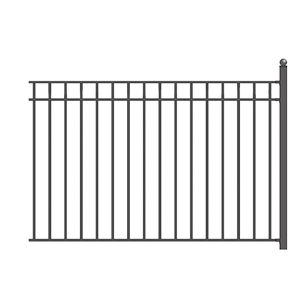 Aleko 8-Panel Steel Fence Kit – MADRID Style – 8x5 ft. Each - 8FENCEMAD-AP