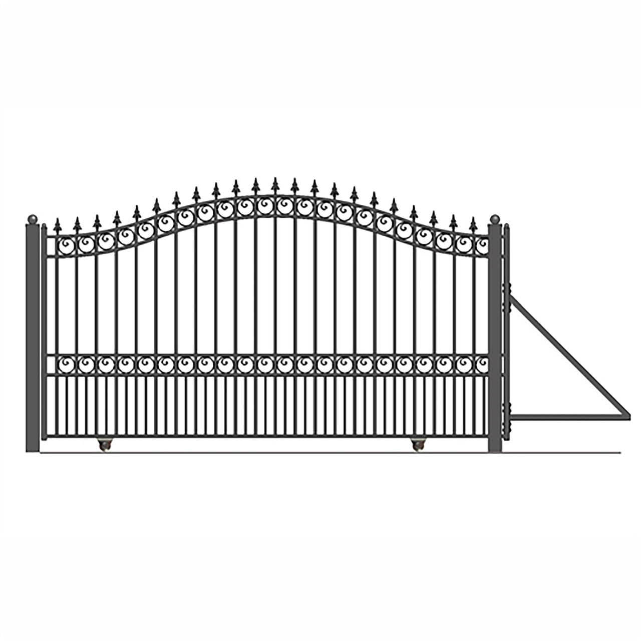 Aleko Automated Steel Sliding Driveway Gate and Gate Opener