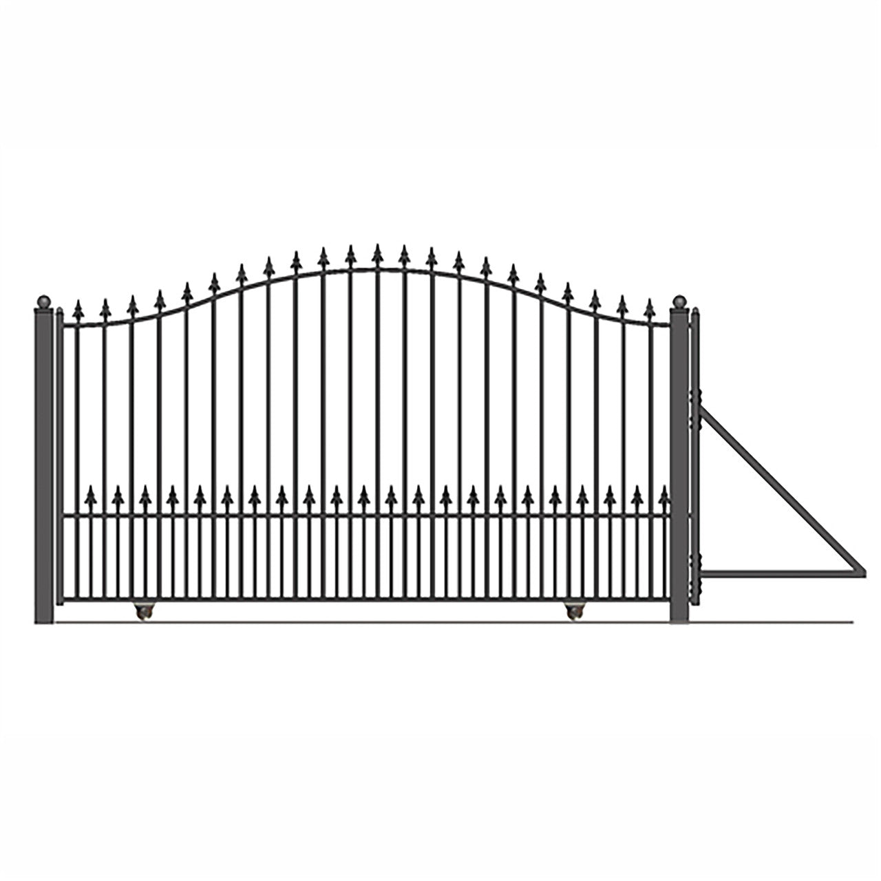 Aleko Automated Steel Sliding Driveway Gate and Gate Opener