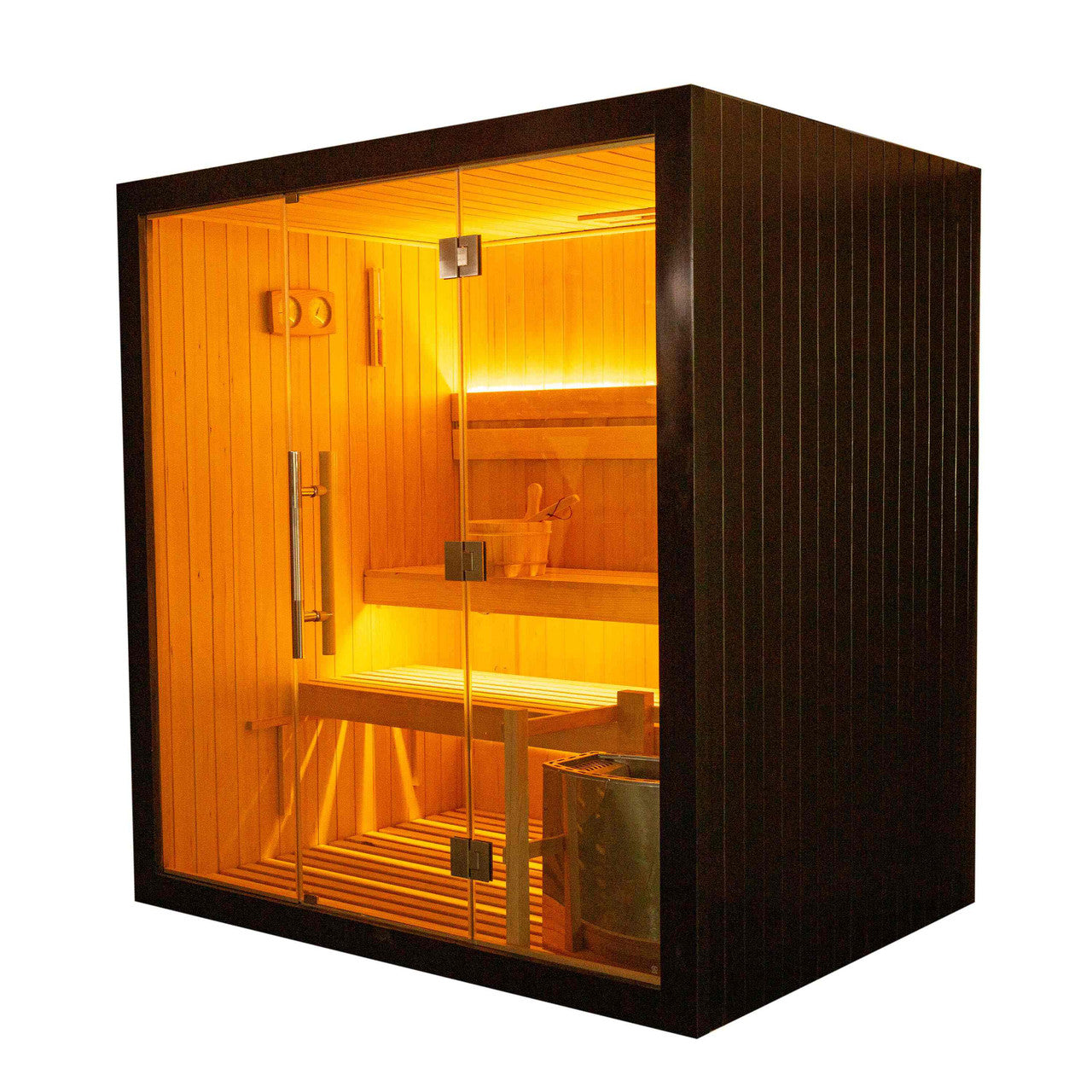 Aleko Canadian Hemlock Traditional Indoor Sauna – 4.5 kW