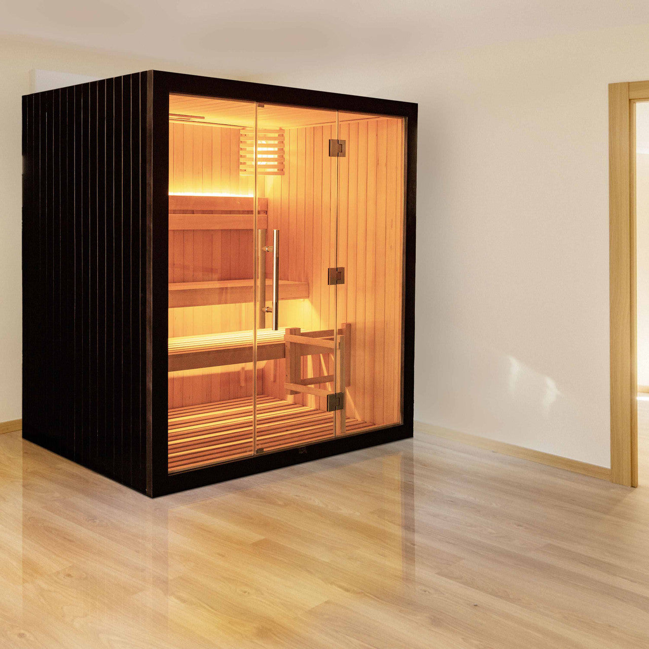 Aleko Canadian Hemlock Traditional Indoor Sauna – 4.5 kW