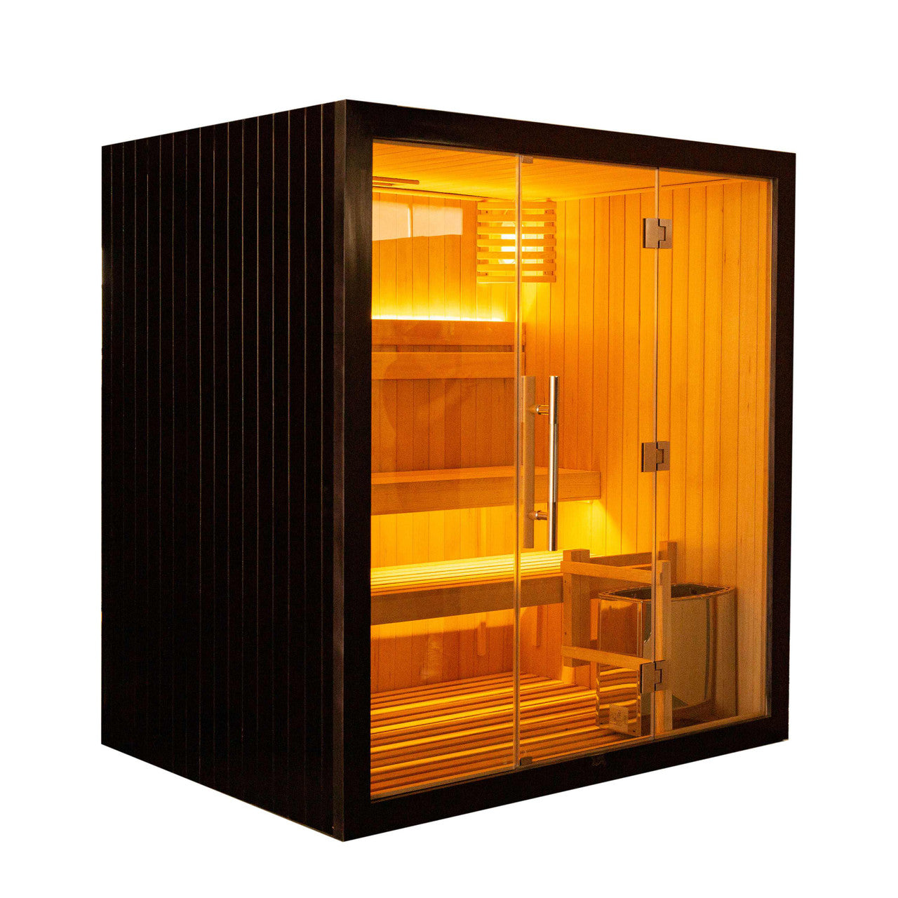 Aleko Canadian Hemlock Traditional Indoor Sauna – 4.5 kW