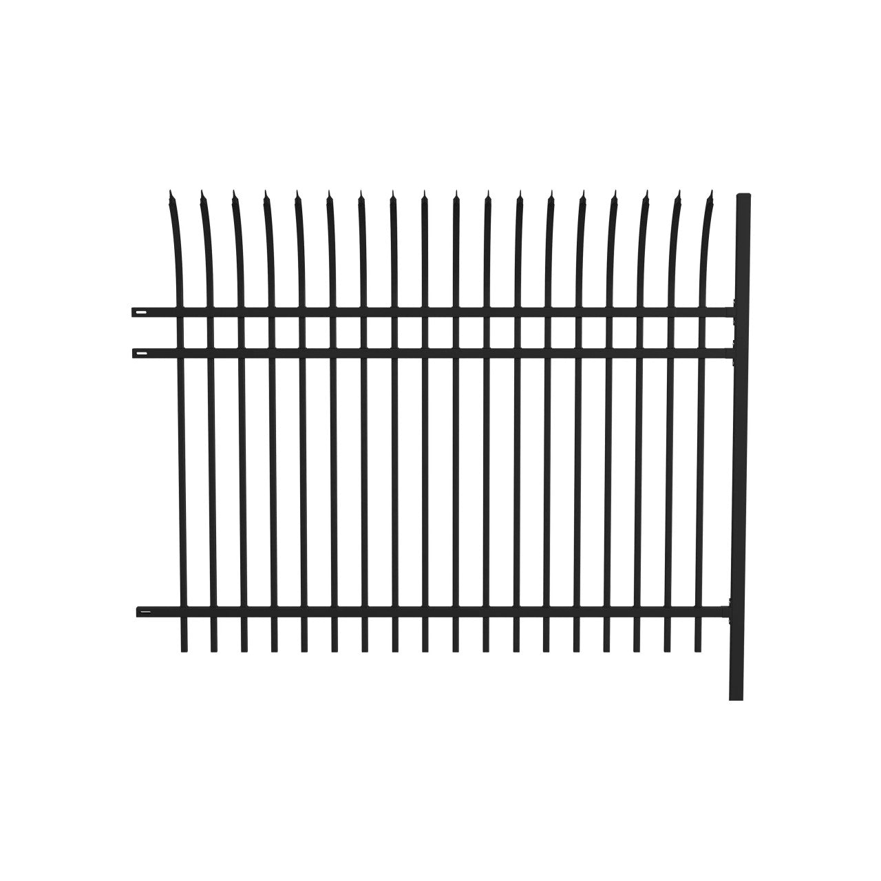 Aleko Commercial Grade 8-Panel Steel Fence Kit – Athens –