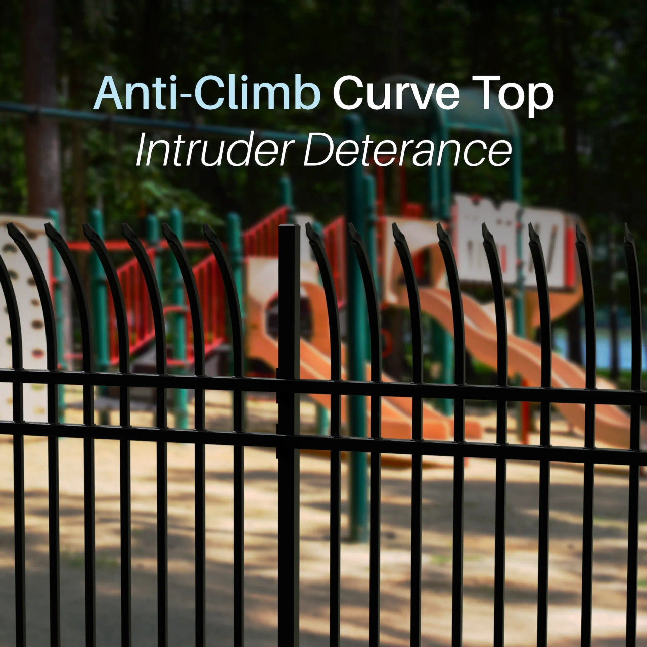 Aleko Commercial Grade 8-Panel Steel Fence Kit – Athens – 8x6 ft. Each - SET2X4fence6x8CT-AP