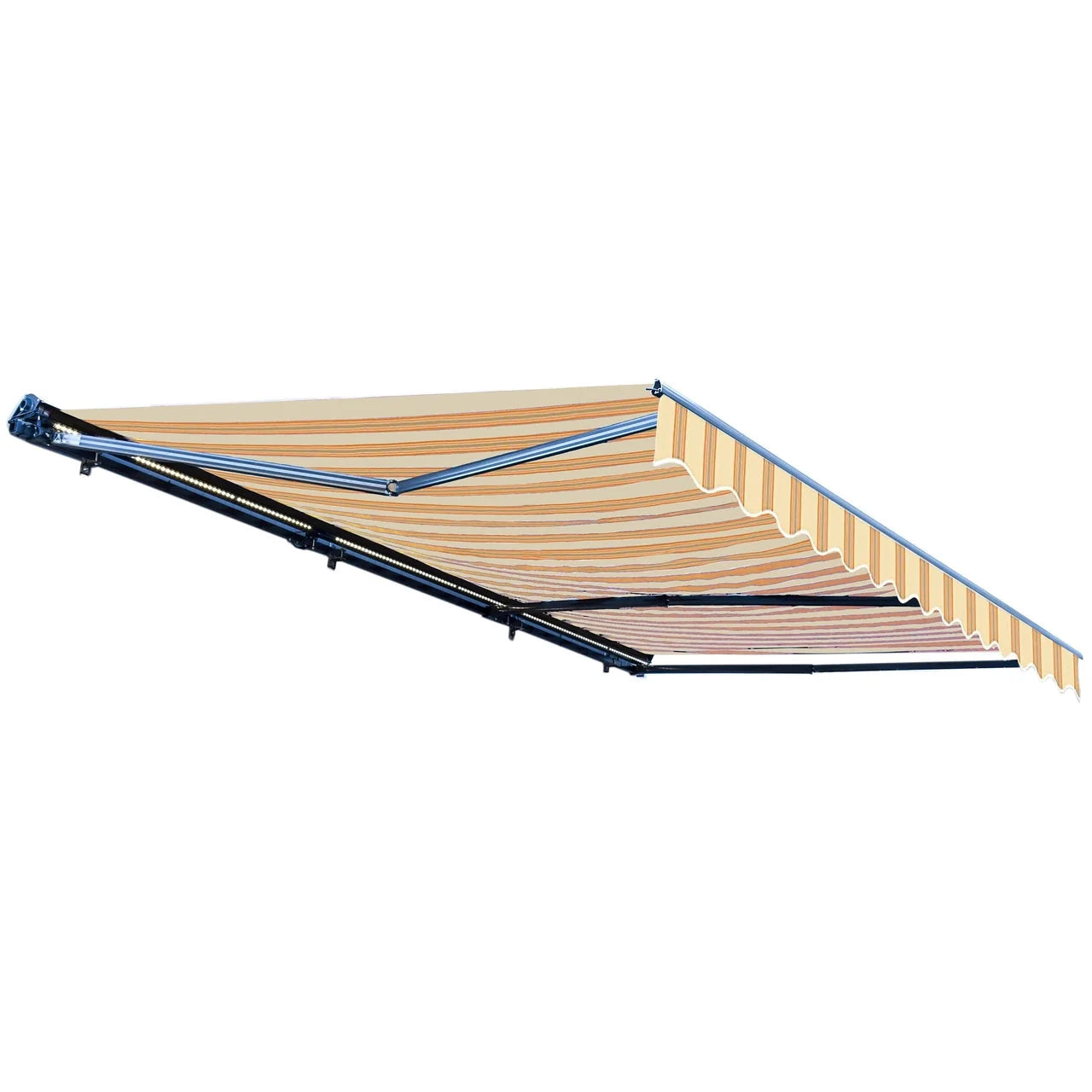 Aleko Half Cassette Motorized Retractable LED Luxury Patio