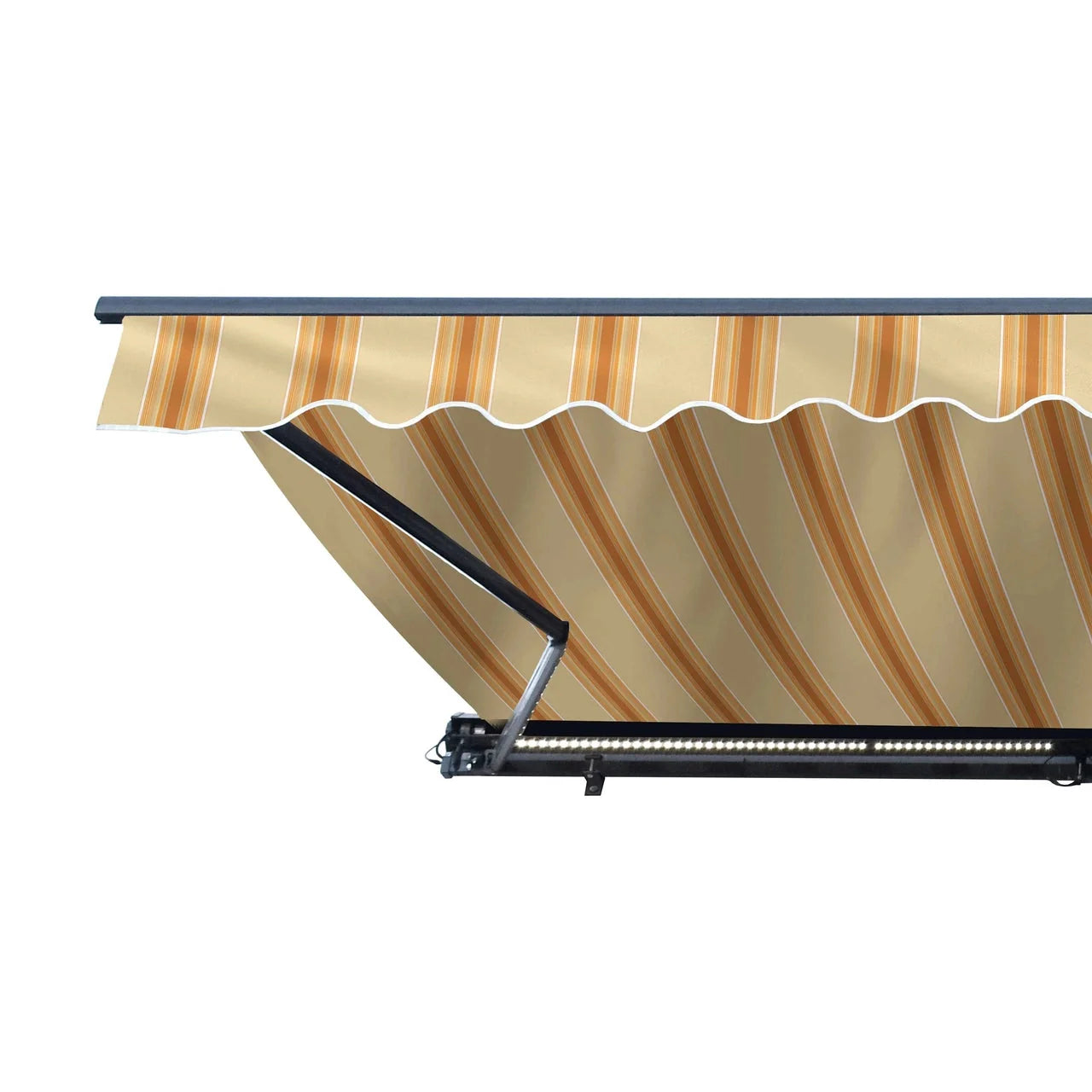 Aleko Half Cassette Motorized Retractable LED Luxury Patio