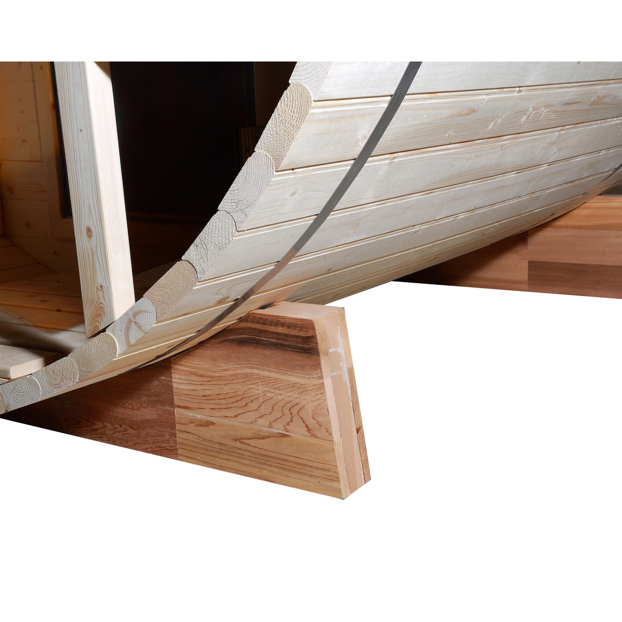 Aleko Outdoor or Indoor White Finland Pine Wet Dry Barrel