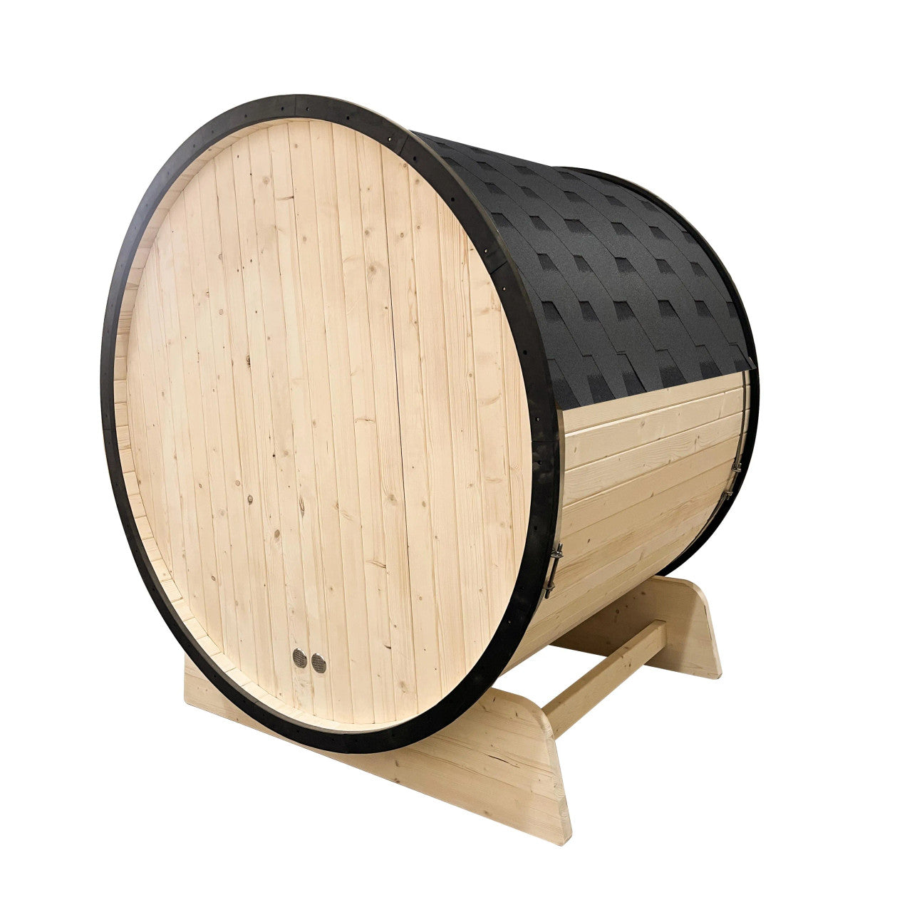 Aleko Outdoor White Finland Pine Traditional Barrel Sauna