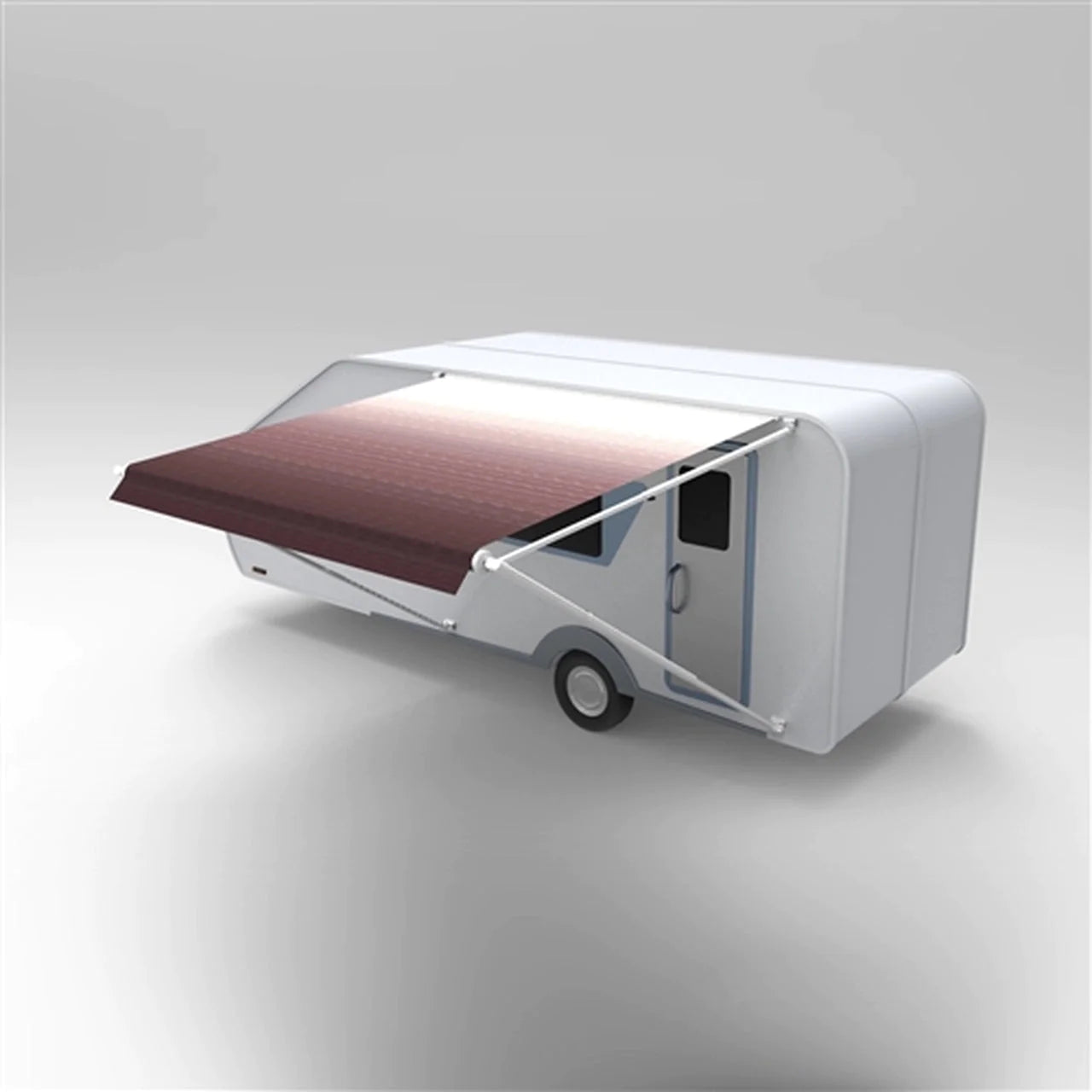 Aleko Retractable RV/Patio Awning - 12 x 8 Feet - Burgundy