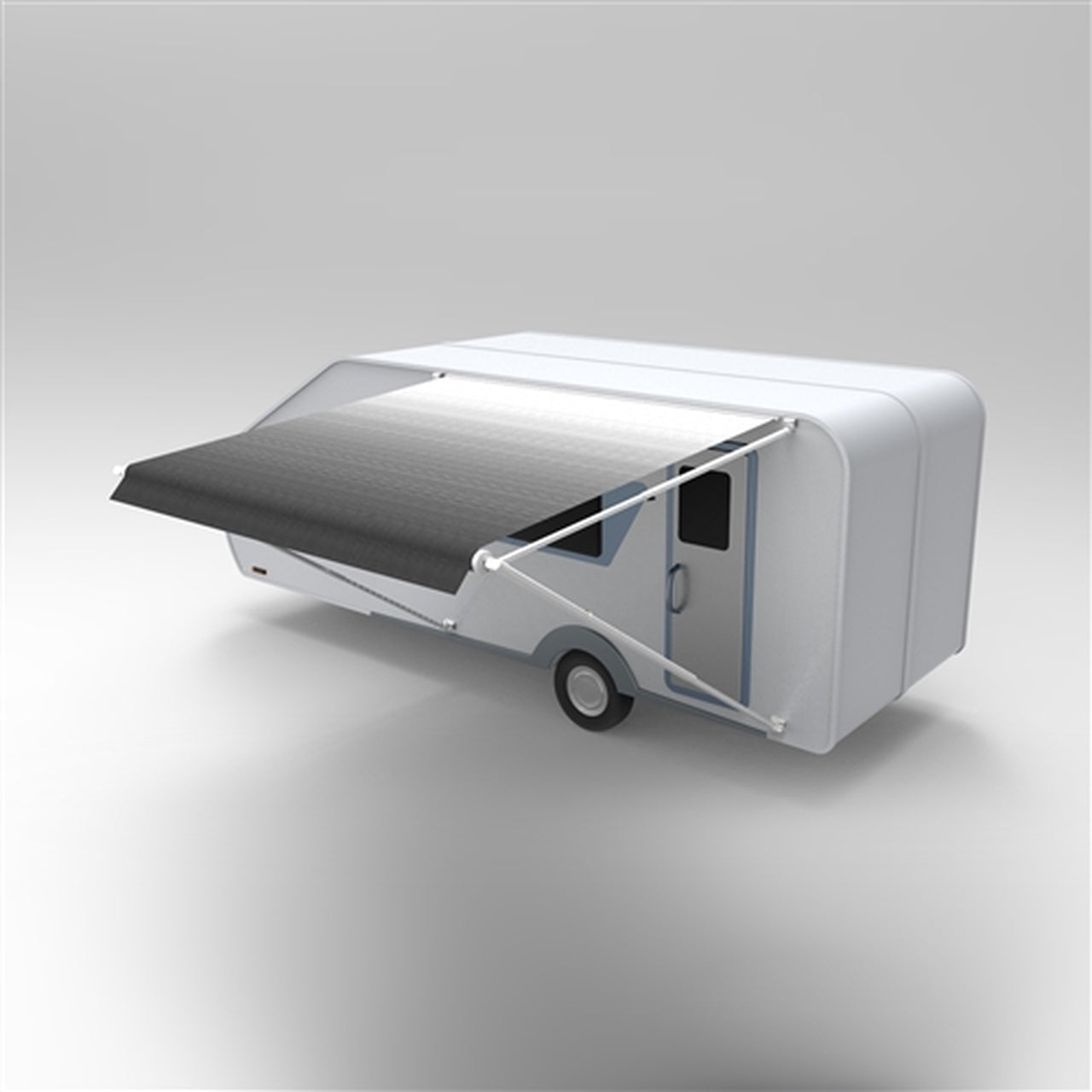 Aleko Retractable RV/Patio Awning - 12 x 8 Feet - Grey