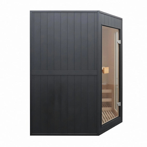 Aleko Viola Canadian Hemlock Traditional Indoor Sauna - 3-4