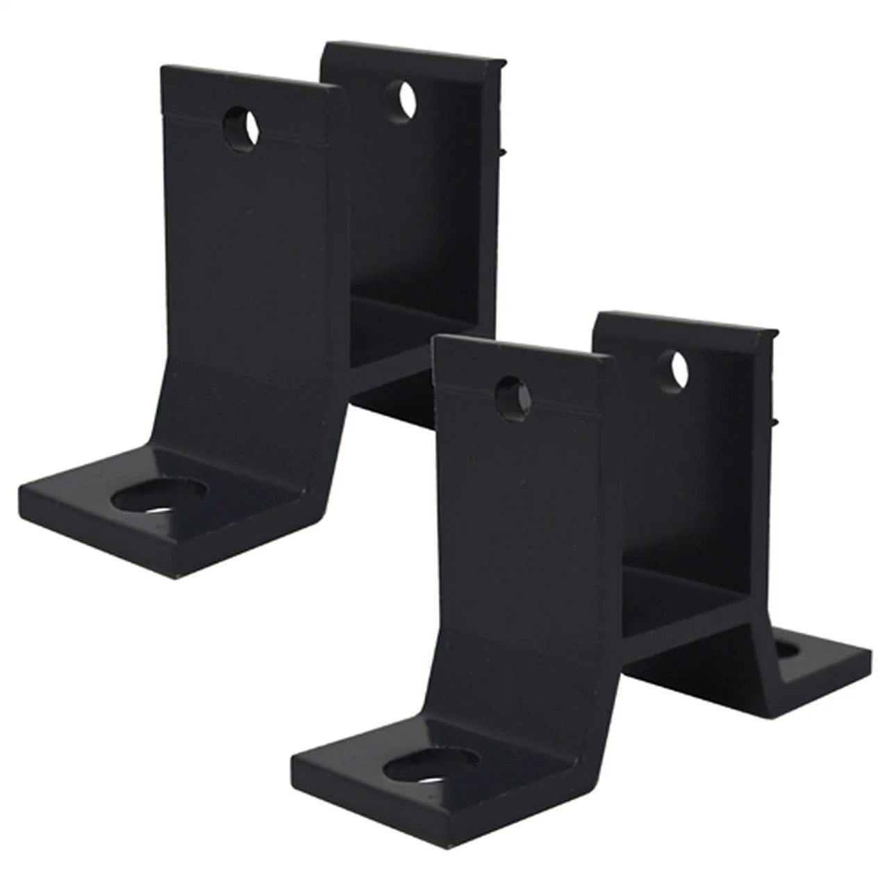 Aleko Wall Bracket for Retractable and Motorized Half Cassette Awnings - Dark Gray - Set of 2