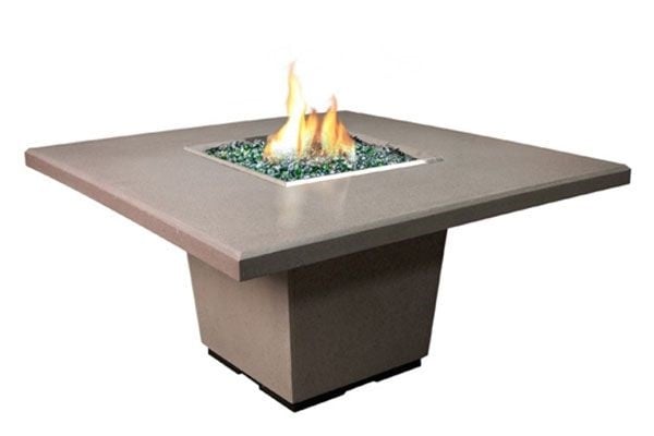 American Fyre Designs 29-Inch Cosmopolitan Square Dining Firetable, Natural Gas
