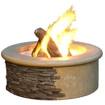 American Fyre Designs 39 Inch Round Concrete Contractor Firepit