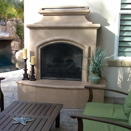 American Fyre Designs 67 Inch Vented Free-Standing Outdoor Mariposa Fireplace