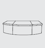 American Fyre Designs 87" Vent-Free Phoenix Outdoor Fireplace, Black Lava