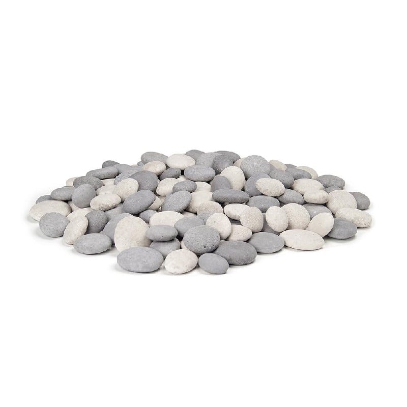 American Fyre Designs CSTN-20-CG Assorted Creekstones Firepit River Rocks