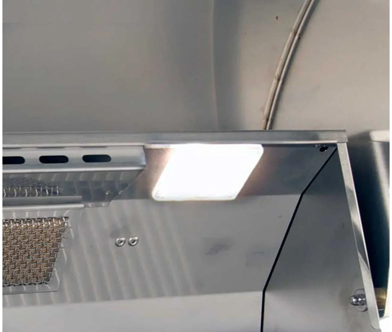 American Outdoor 24-Inch L Series Built-In Grill with Rotisserie Backburner