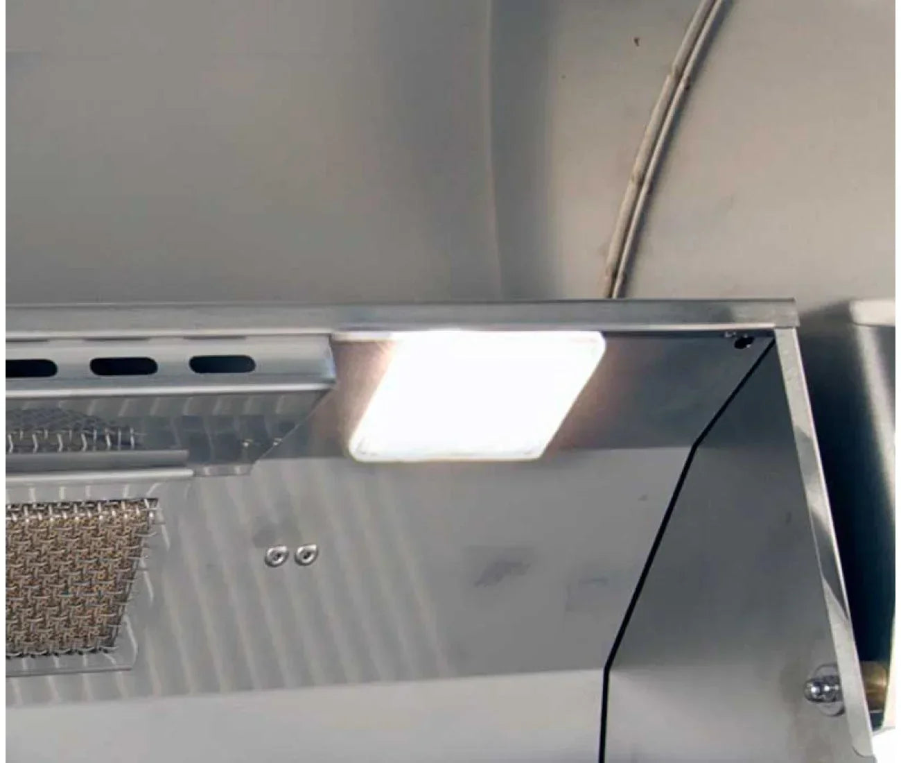 American Outdoor 24-Inch L Series Built-In Grill with Rotisserie Backburner