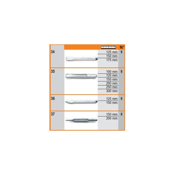 Beta Tools 38/DS2 Wall-mounted display with 65 chisels black steel