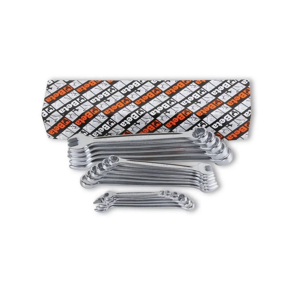 Beta Tools 42/S Set of Combination Wrenches Chrome-Plated