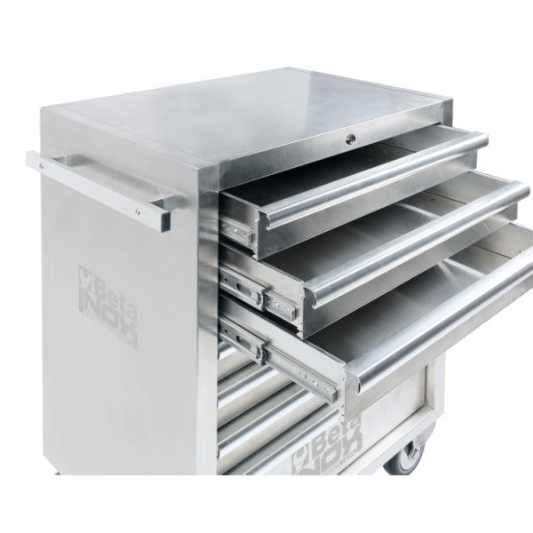 Beta Tools C04TSS-7 Stainless Steel Mobile Roller Cab Seven