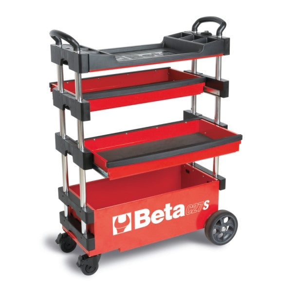 Beta Tools C27S Folding Tool Trolley for Outdoor Jobs Transportable