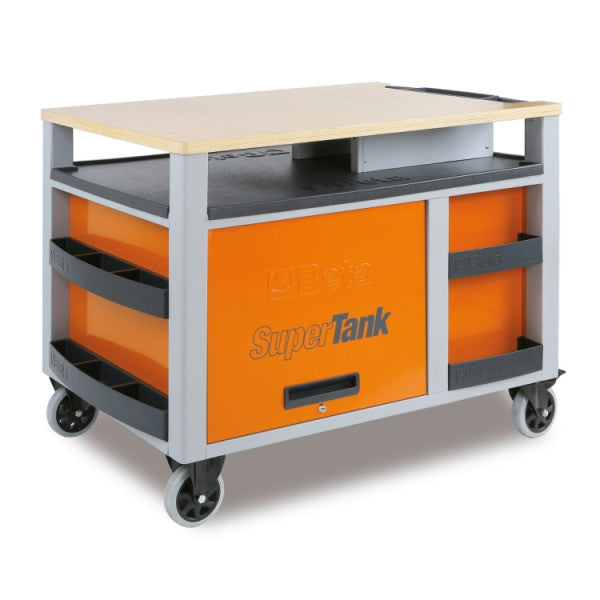 Beta Tools C28 SuperTank Trolley with Worktop and Ten Drawers
