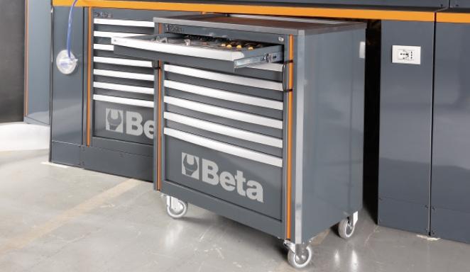 Beta Tools C55C7 Mobile Roller Cabinet With 7 Drawers