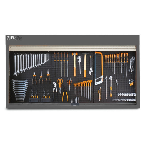 Beta Tools C57SP Wall-Mounted Lockable Panel Tool Holder