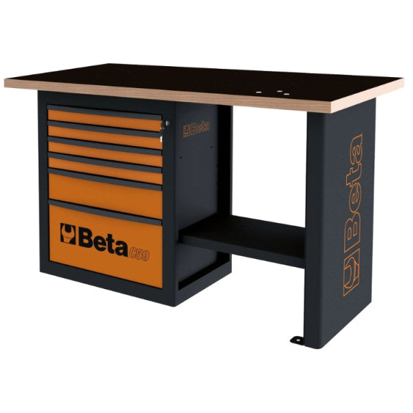 Beta Tools C59C Endurance Workbench 1-Cab with Six Drawers, Short