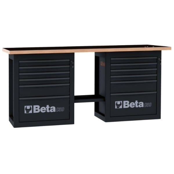 Beta Tools Endurance Workbench with 2 Cabs and Six Drawers