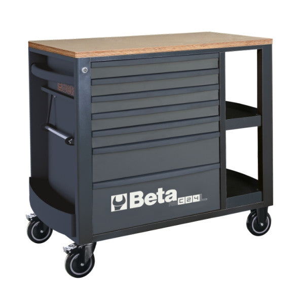 Beta Tools RSC24L/7 Mobile Roller Cab 7-Drawer Side Shelf