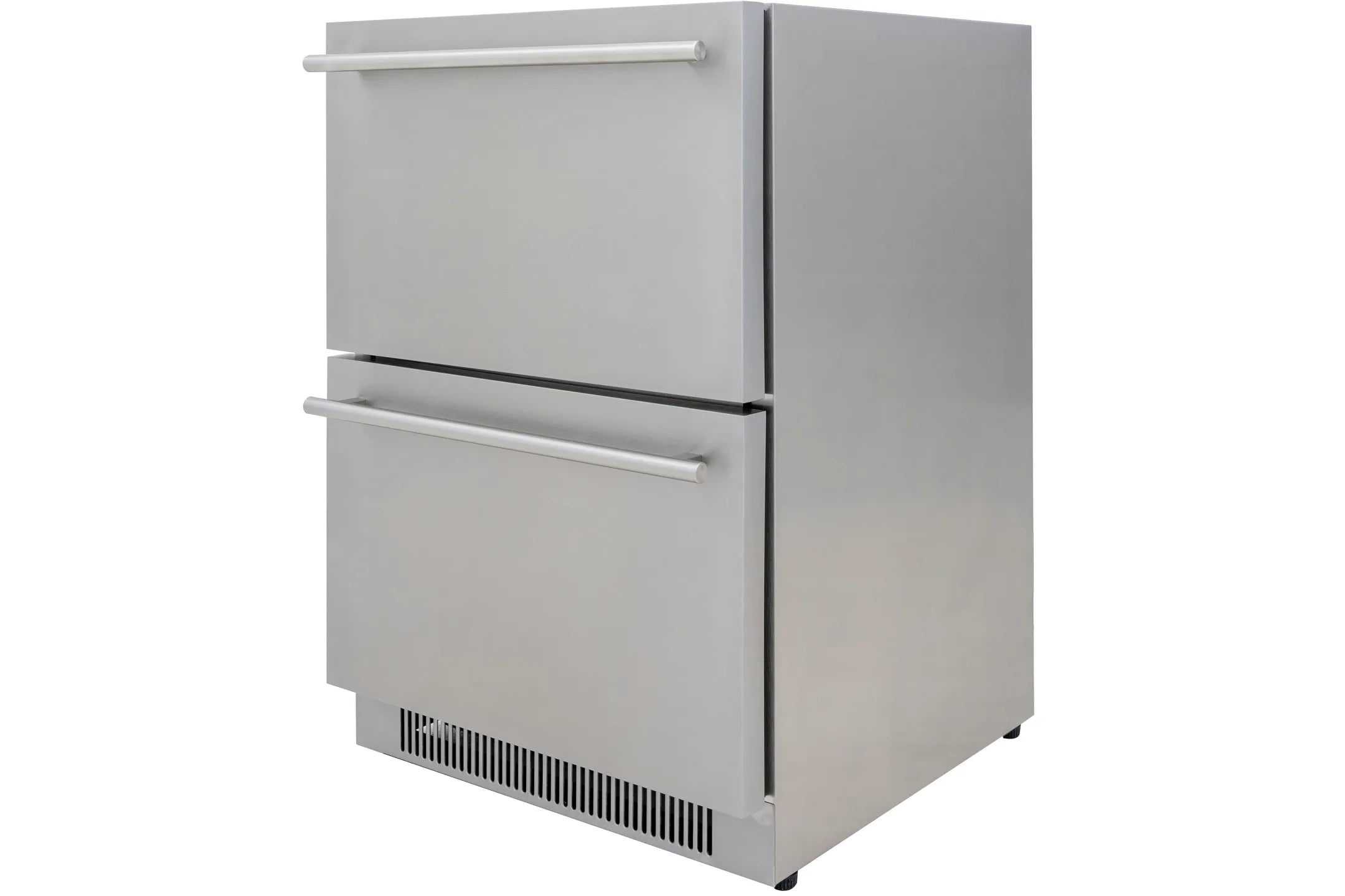 Blaze 24 Inch Built-In Double Drawer Outdoor Refrigerator with 5.1 Cu. Ft. Capacity, 154 Can Capacity - BLZ-SSRF-DBDR5.1